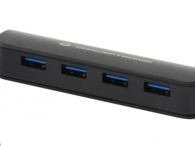 Conceptronic C4PUSB3 USB 3.0 (3.1 Gen 1) Type-A 4800Mbit/s Zwart Conceptronic C4PUSB3 USB 3.0 (3.1 Gen 1) Type-A 4800Mbit/s Zwart