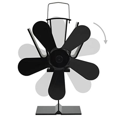 VidaXL Kachelventilator met 5 vinnen zwart