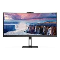 AOC Value-Line CU34V5CW/BK LED-monitor Energielabel G (A - G) 86.4 cm (34 inch) 3440 x 1440 Pixel 21:9 4 ms HDMI, DisplayPort, USB-A 3.2 Gen 1, USB-C, - thumbnail