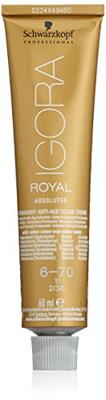 Schwarzkopf - Igora Absolutes Permanent Color Creme 6-70 Blond foncé cuivré naturel 60 ml