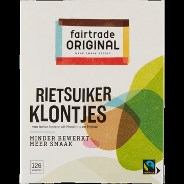 Fairtrade Original Rietsuikerklontjes 126 Stuks 500 g bij Jumbo