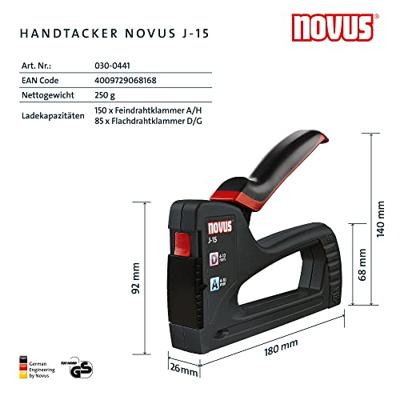 Novus Office HANDTACKER J-15 030-0441 Nietpistool Lengte nieten 4 - 10 mm Novus Office HANDTACKER J-15 030-0441 Nietpistool Lengte nieten 4 - 10 mm