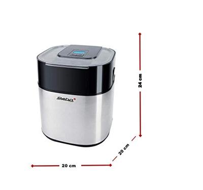 Steba IC 30 Traditionele ijsmachine 1,5 l Zwart, Roestvrijstaal 9,5 W