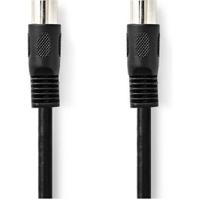 Nedis DIN-Audiokabel | DIN 5-Pins Male | DIN 5-Pins Male | Vernikkeld | 1.00 m | Rond | PVC | Zwart | Label - CAGL20000BK10 - thumbnail