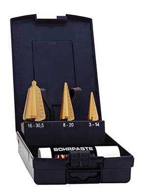 Exact 50105 Lepelboorset 3-delig 3 - 14 mm, 4 - 20 mm, 16 - 30.5 mm HSS TiN 3 vlakken schacht 1 set(s)