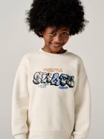 Sweater met ronde hals surf ecru - thumbnail