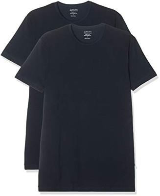 Claesens T-shirt O-hals stretch 2-pack blauw