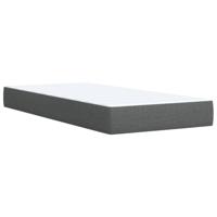 Boxspring met matras stof donkergrijs 90x190 cm - thumbnail