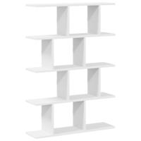 Wandschap kubus 12 vakken bewerkt hout wit - thumbnail