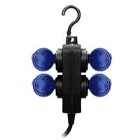 Orno Hangkoppeling zwart IP44 H05 3x1,5qmm 10m 4V met klep - 6871981 - thumbnail