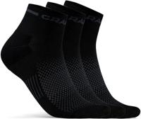 Craft 1910637 Core Dry Mid Sock 3-Pack - Black - 37/39 - thumbnail