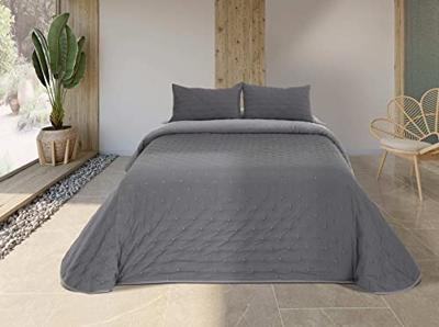 Sprei Pierre Cardin LORENA Antraciet Bed van 135 (3 Onderdelen)