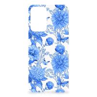 Case voor Samsung Galaxy A23 Flowers Blue - thumbnail