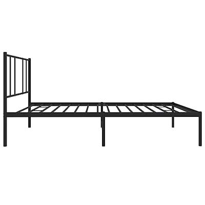 Bedframe met hoofdbord metaal zwart 100x190 cm Bedframe met hoofdbord metaal zwart 100x190 cm