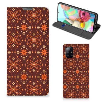 Samsung Galaxy A71 | Hoesje met Magneet | Batik Brown