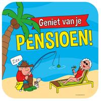 Huldeschild &apos;Geniet Van Je Pensioen&apos; Cartoon - thumbnail