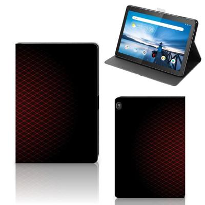 Lenovo Tablet M10 Tablet Hoes Geruit Rood Lenovo Tablet M10 Tablet Hoes Geruit Rood