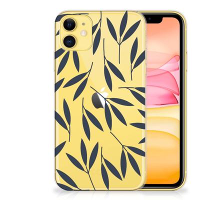 Apple iPhone 11 TPU Case Leaves Blue Apple iPhone 11 TPU Case Leaves Blue