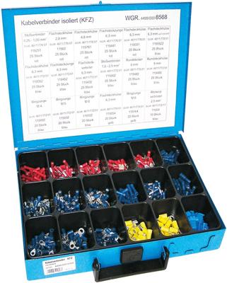 Dresselhaus assortiment kabelconnectoren sort.cable connectors isolated (motor vehicle)