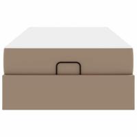 Bedframe met matras met matras 2 pcs Tan PVC - thumbnail