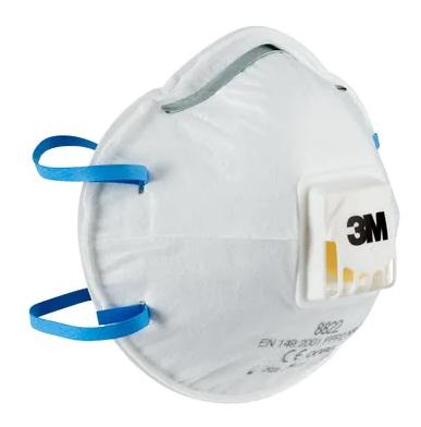 3M Cool Flow stofmasker, FFP2, met ventiel, pak van 5 stuks