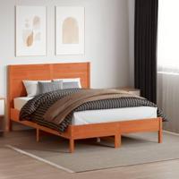 Hoofdbord 160 cm massief grenenhout wasbruin - thumbnail