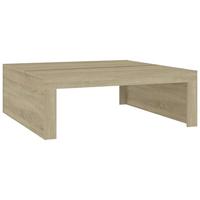 VidaXL Salontafel 100x100x35 cm bewerkt hout sonoma eikenkleurig - thumbnail