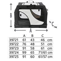 Trixie reismand vario zwart / grijs 76x48x51 cm - thumbnail