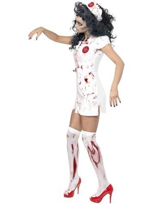 Zombie zuster halloween kostuum - thumbnail