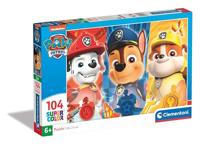 Clementoni legpuzzel super color paw patrol close up, 104st. - thumbnail