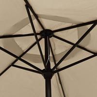 VidaXL Parasol 200x224 cm aluminium taupe - thumbnail