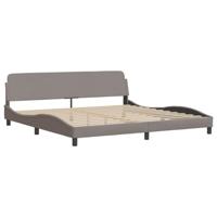 Bedframe zonder matras stof taupe 200x200 cm - thumbnail
