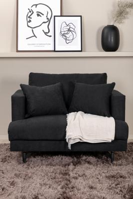 Nohr Fauteuil 'Tamora' kleur Zwart Nohr Fauteuil 'Tamora' kleur Zwart