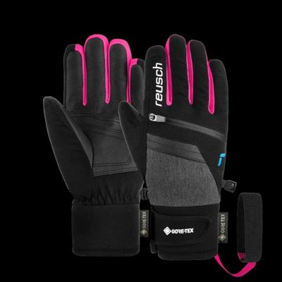 Reusch Travis GORE-TEX Junior Handschoen Kinderen Black / Black Melange / Pink Glo 6,5