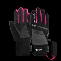 Reusch Travis GORE-TEX Junior Handschoen Kinderen Black / Black Melange / Pink Glo 6,5 - thumbnail