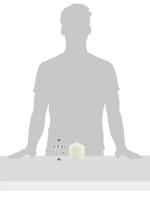 Bolsius stompkaars 100/100 mm ivoor - thumbnail