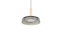 Trio Led hanglampCeleste Ø 22cm - smoke glas - 354910132 - thumbnail