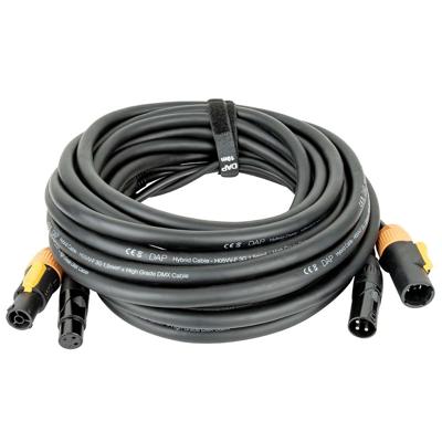 DAP FP22 Pro Power True & 3p XLR stroom & DMX combikabel 10m DAP FP22 Pro Power True & 3p XLR stroom & DMX combikabel 10m