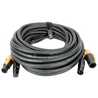 DAP FP22 Pro Power True & 3p XLR stroom & DMX combikabel 10m - thumbnail