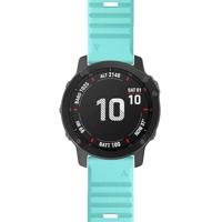 By Qubix - Siliconen bandje - Lichtblauw - Compatible met Garmin Fenix 8-51mm - Compatible Garmin bandje - thumbnail
