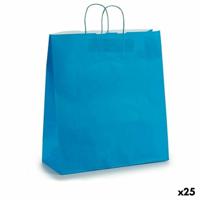 Papieren Zak Blauw 16 x 57,5 x 46 cm (25 Stuks) - thumbnail