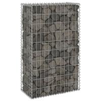 VidaXL Schanskorfmuur met deksels 60x30x100 cm gegalvaniseerd staal - thumbnail