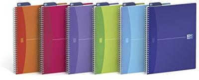 Oxford Office My Colours spiraalschrift, 180 bladzijden, ft A4, gelijnd, geassorteerde kleuren Oxford Office My Colours spiraalschrift, 180 bladzijden, ft A4, gelijnd, geassorteerde kleuren