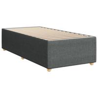 Bedframe zonder matras 90x200 cm stof donkergrijs - thumbnail
