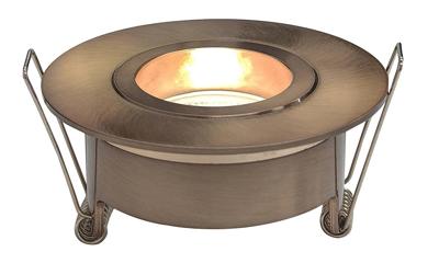 Inbouwspot Enkel Wiesbaden Spotz Dimbaar IP65 Geborsteld Brons Koper