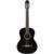 Javier Enriques CAG-85BK Black 4/4-formaat klassieke gitaar met ceder top