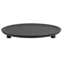 Plateau zwart mangohout Ø36 cm - thumbnail