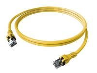 EasyLan DualBoot PushPull IP20 patchkabel, Cat.6A (Klasse EA), S/FTP, geel, 7,5 m - thumbnail