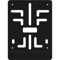 Kentekenplaat-houder 100x120 Kunstsof zwart Belgie - thumbnail