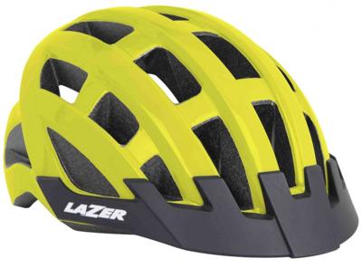 Lazer Compact DLX Helm Net+Led Geel